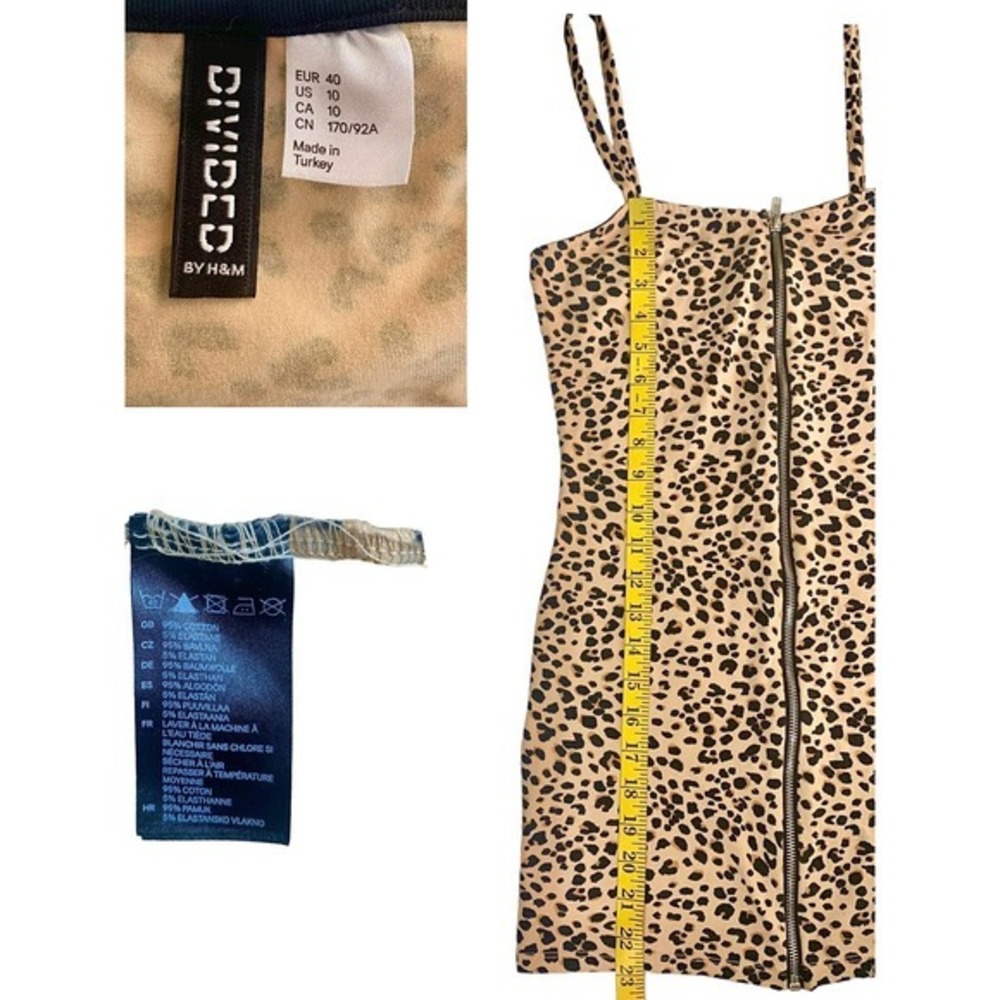 Bundle of 2‎ Animal Print. Mini Dress Size 10 & Leopard print Jumpsuit Small - Picture 6 of 13